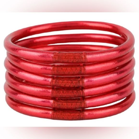 BuDhaGirl Jewelry Budhagirl Pink All Weather Bangles Awb Serenity